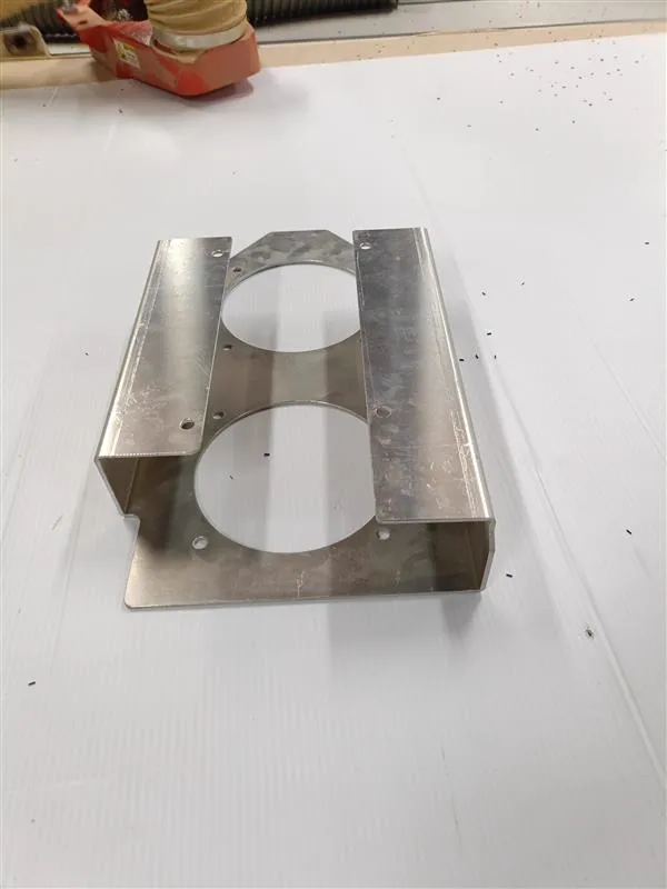 CNC routed aluminium speaker console insert