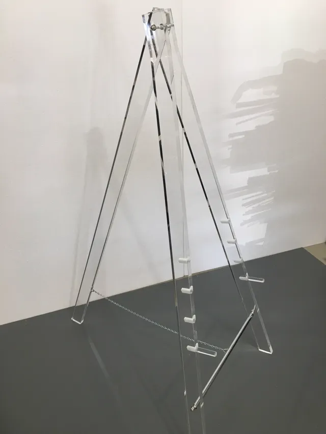 Custom acrylic artist's tripod easel