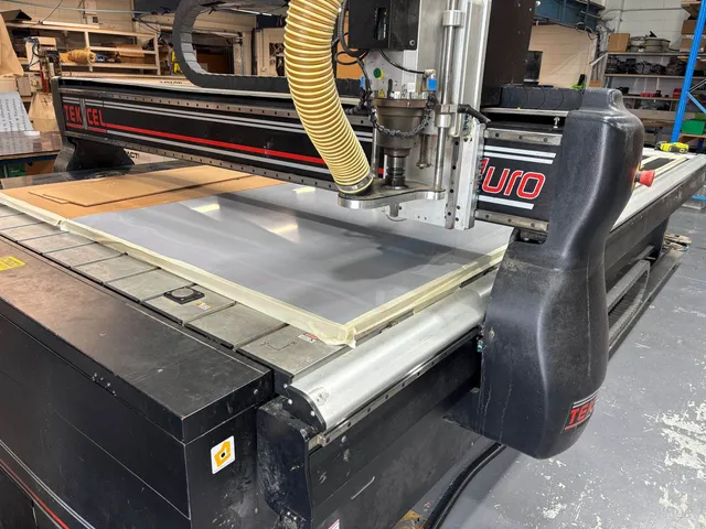 CNC router machining plastic wear strips
