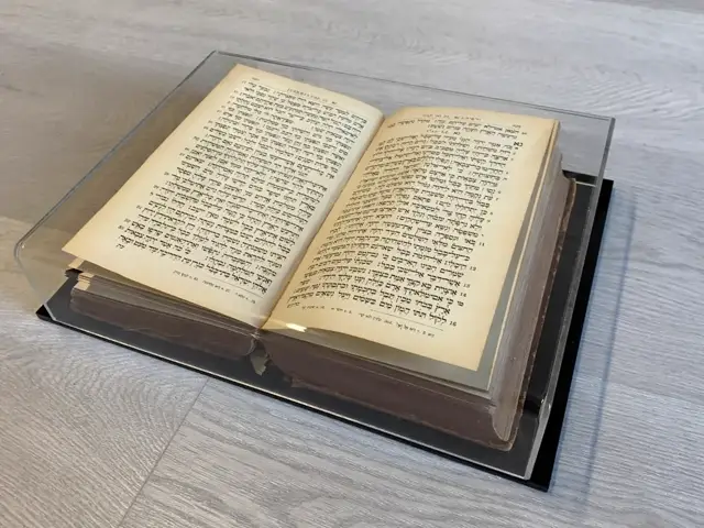 Acrylic book display cover — museum-grade protection