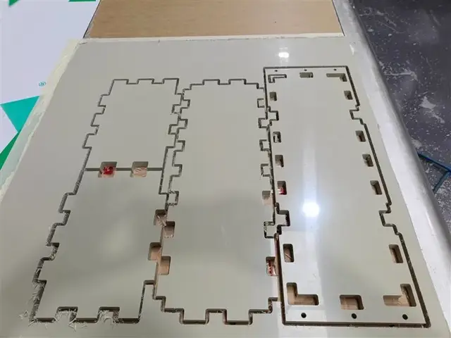 Polypropylene tank on CNC bed