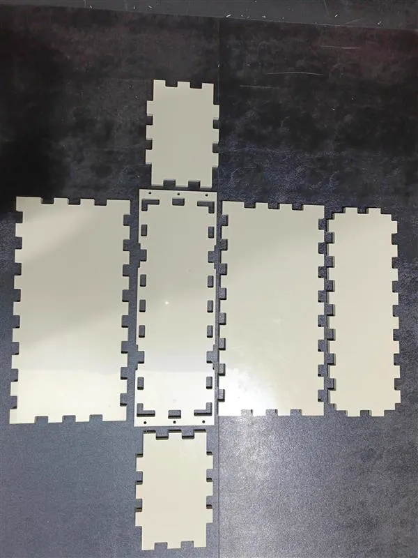 CNC-cut polypropylene tank components ready for welding