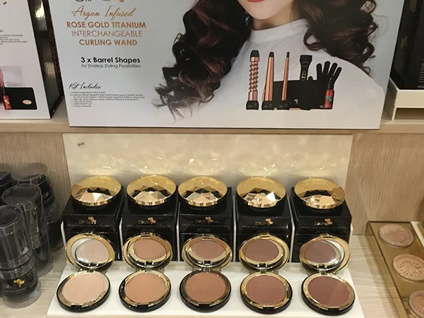 Acrylic cosmetics counter display