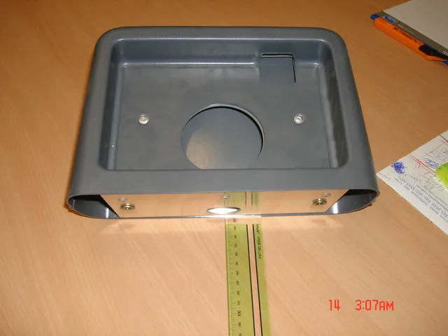 Vacuum formed LCD TV mount enclosure