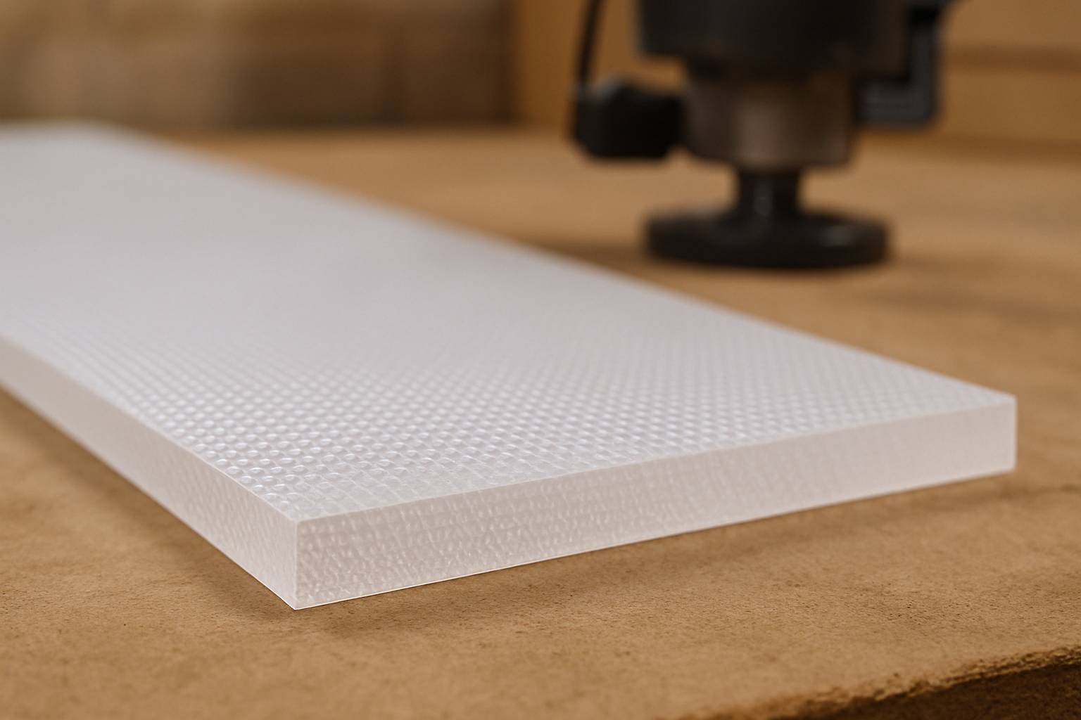Prismatic Sheet precision cut detail - P&M Plastics Gold Coast