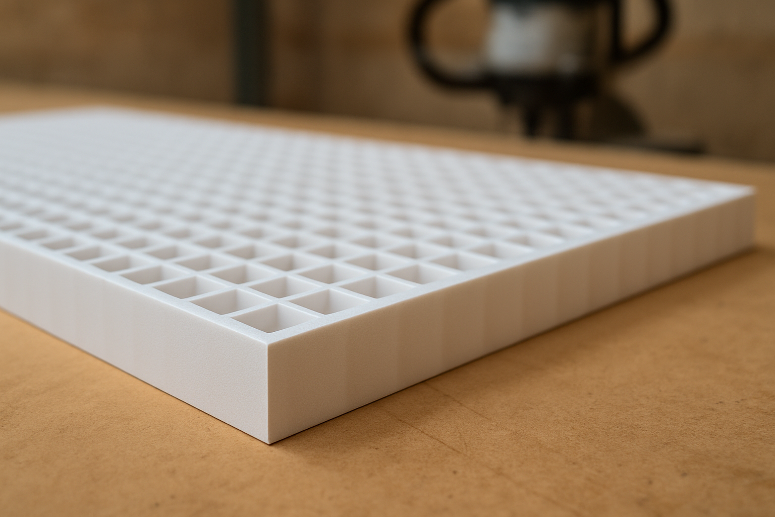 Egg Crate Louvres precision cut detail - P&M Plastics Gold Coast